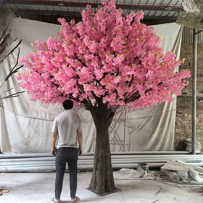 

-Large Cherry Blossom Tree Factory Wholesale White And Pink Artificial Tree For Decorate Artificial Cherry Tree For Wedding