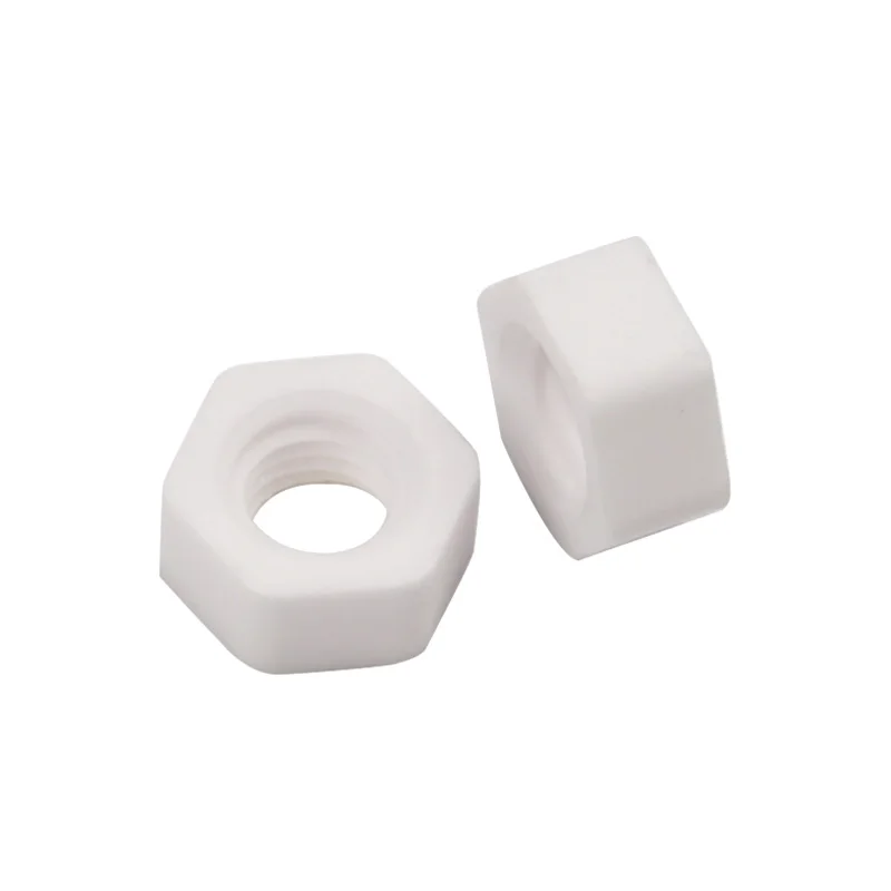 5pcs Alumina Ceramic Hex Nut M2-M16 High Temp Corrosion Resistant Thermal Insulation 5