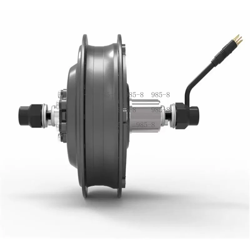High Torque Geared Brushless Rear Drive Motor 72V 3000W, Conversion Motor for E-Motorcycle & Freight Trike, Fits 142/135mm