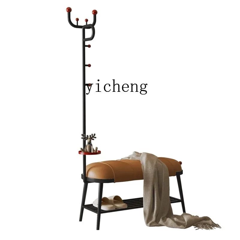 SA-17  Floor-standing Coat Rack Clothes Rack Storage Shoe Rack Shoe Changing Stool