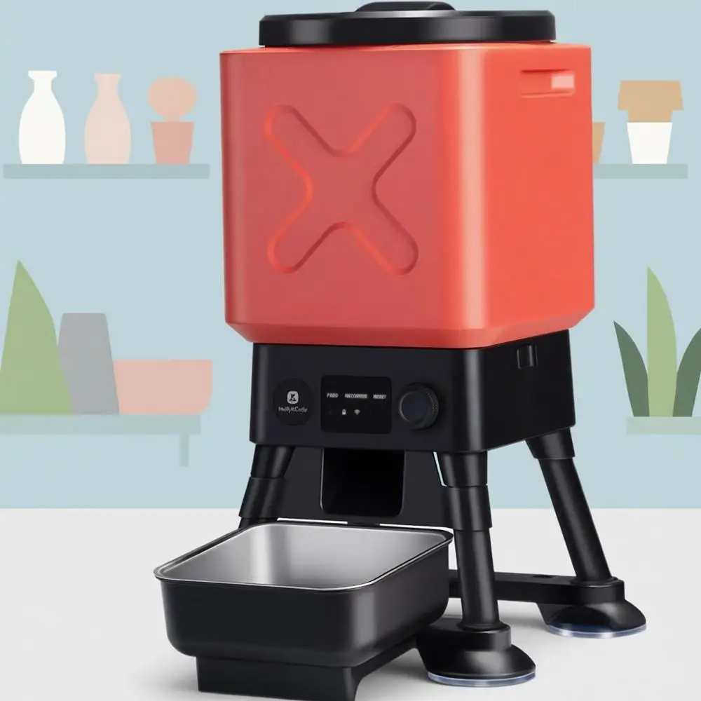 

Automatic Dog eeder or Large Dogs, 14L acity, Remote eeding, Anti-Blockage System, Timed Auto Dog ood Dispenser, 2.4G Wii App Co