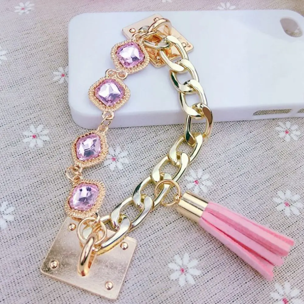 1Pc Anti Lost Phone Pendant Lanyard Wrist Chain Cute Mobile Lanyard Mobile Phone Straps DIY Phone Case Decoration Hanging Chain