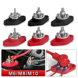 Electrical Connector 12V Heavy Duty M10 M8 M6 Bus Bar Battery Terminal Block Stud Protector for Truck RV Boat Camper Car