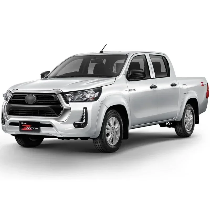 سيارة LED DRL 12 فولت أضواء النهار لتويوتا هايلكس ريفو ريكو 2020 2021 الأصفر بدوره إشارة النهار تشغيل المصابيح الأمامية مصباح قيادة السيارات #5