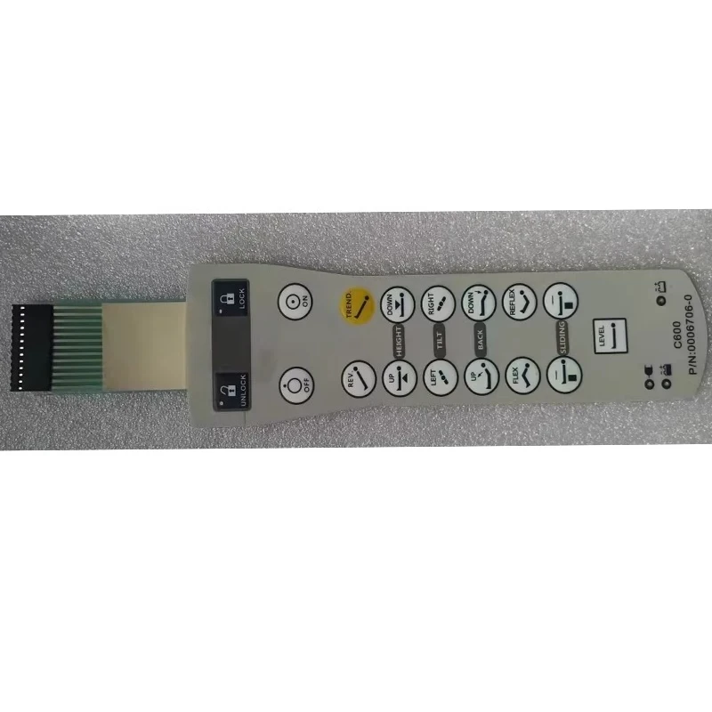 Panel de Membrana con Botones y Control Remoto para Mesa de Operaciones Medilan C600