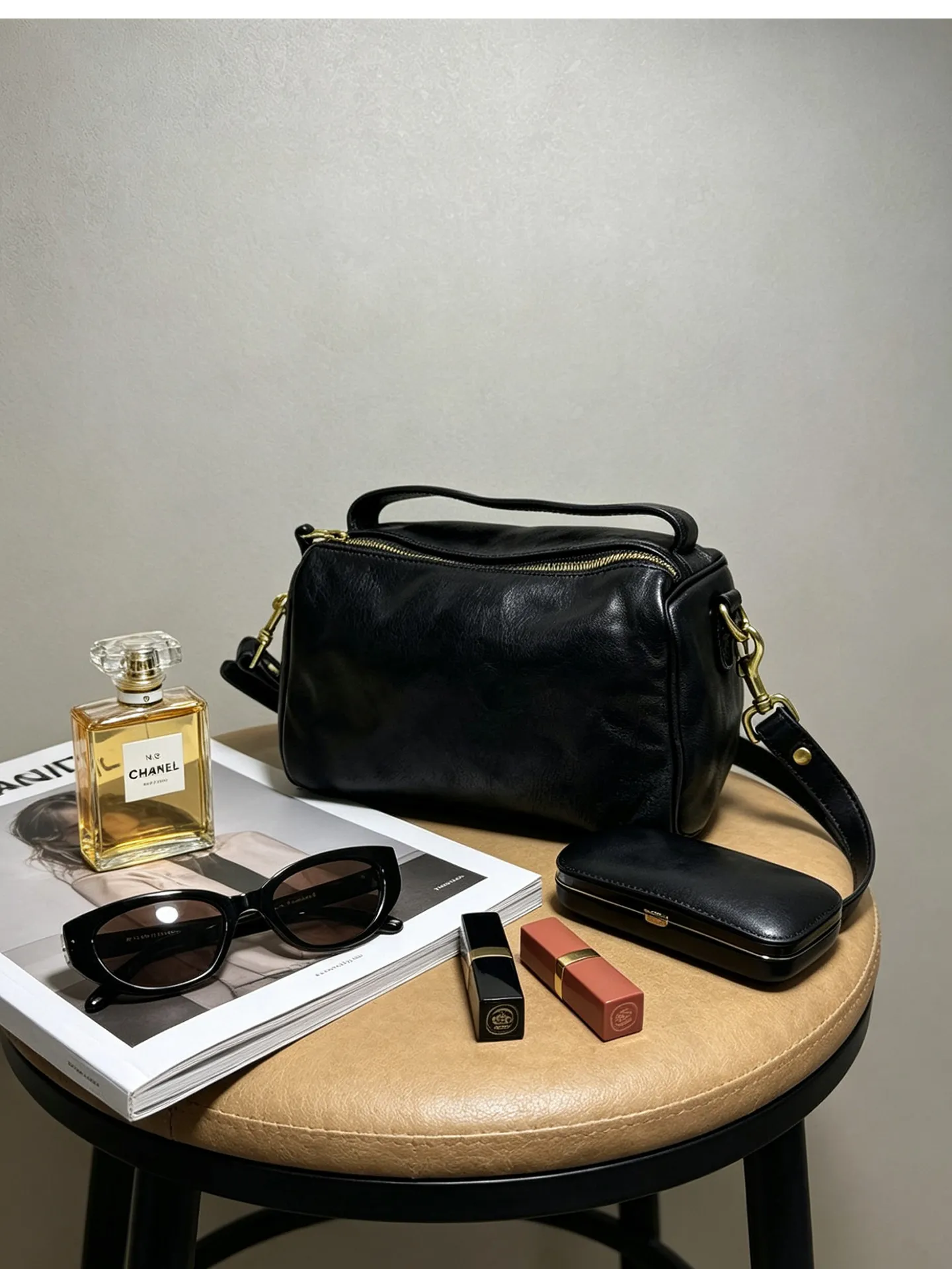 PNDME lässige, handgefertigte Damenhandtasche aus pflanzlich gegerbtem Leder, niedliche Handtasche für Wochenendpartys, luxuriöse kleine Umhängetasche aus echtem Leder für Damen – Detail 3