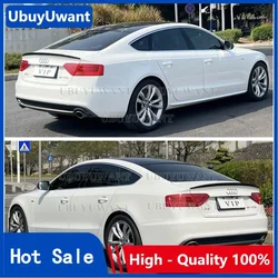 Gebruik Voor Audi A5 Sedan 4-deurs 2009-2016 Jaar Spoiler S5 Abs Plastic Koolstofvezel Look Achterkoffer Vleugel Auto Body Kit Accessoires