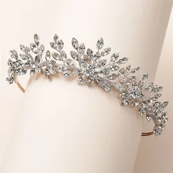 Wedding Tiaras and Crowns Luxury Full Zircon Bridal Headbands For Women Brides Hair Jewelry Accessories Party Hairband Headdress