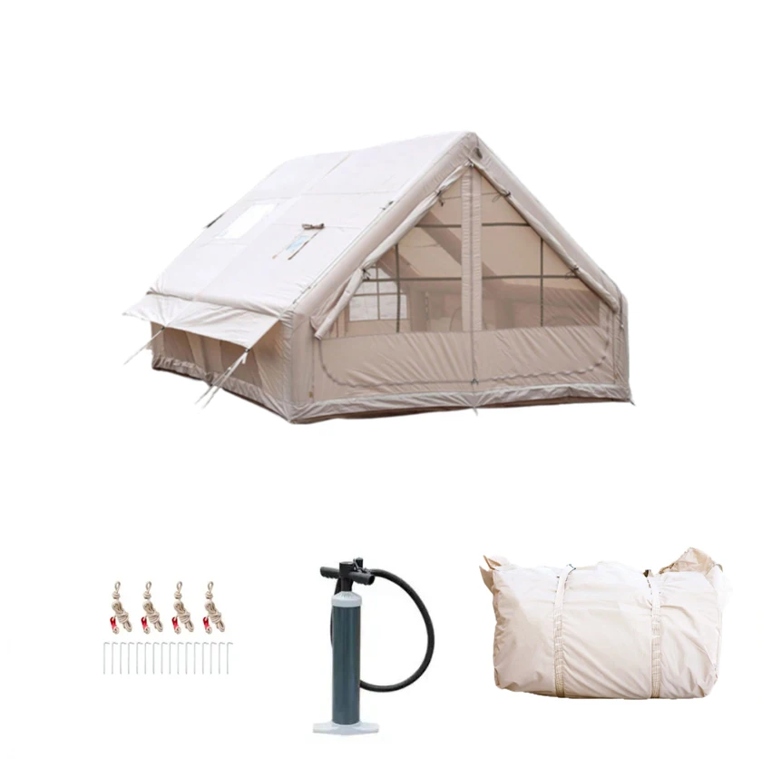 

Lightweight Large 6-10 Persons Oxford Outdoor Waterproof Camping Inflatable Air Cabin Tents