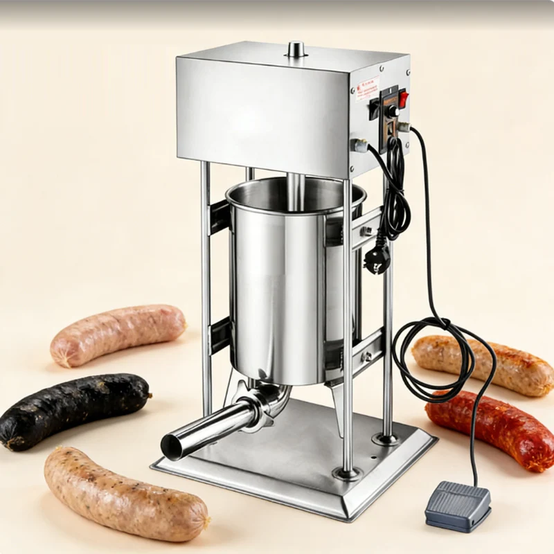Stainless Sausage Sausage Meat Homemade 4L Manual Syringe Machine Stuffer Steel Filling