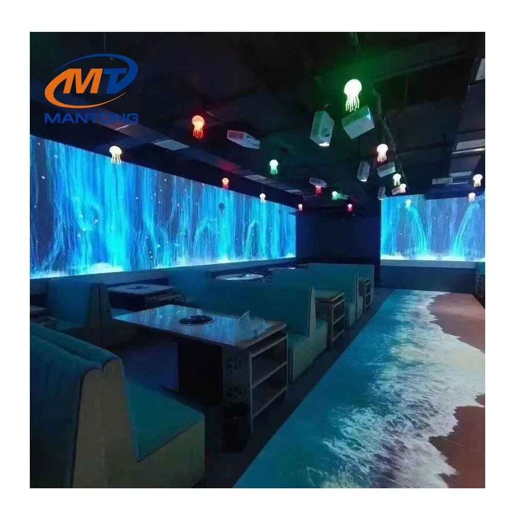 Multi-sensory Dining Immersive Projection Experience Restaurant/Hotel 360 Immersive Wall Mapping Projection