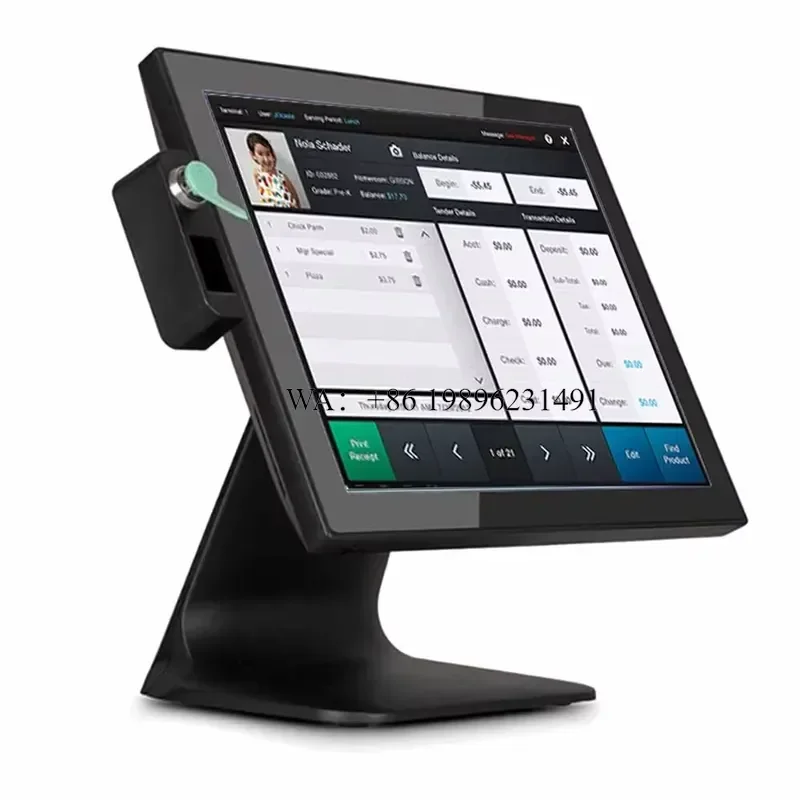 POS Terminal 15 Inch Touch Screen Retail All in One Grocery Store Smart Inventory Management Merchandise Cash Register System
