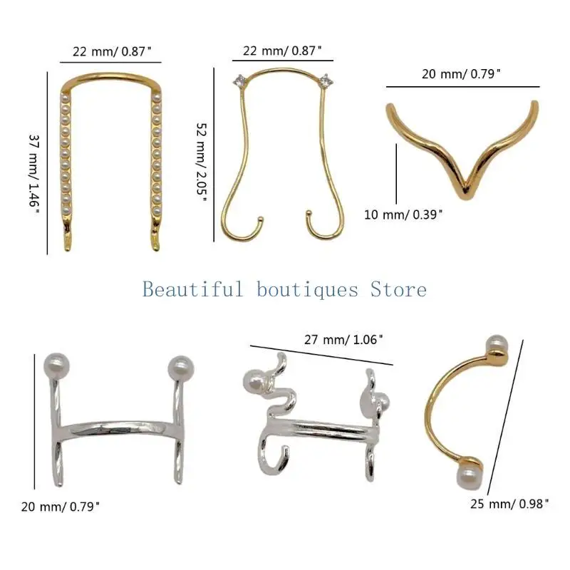 U4LF Copper Nose Clip Modern Nose Reshaping Accessory for Photography Performances