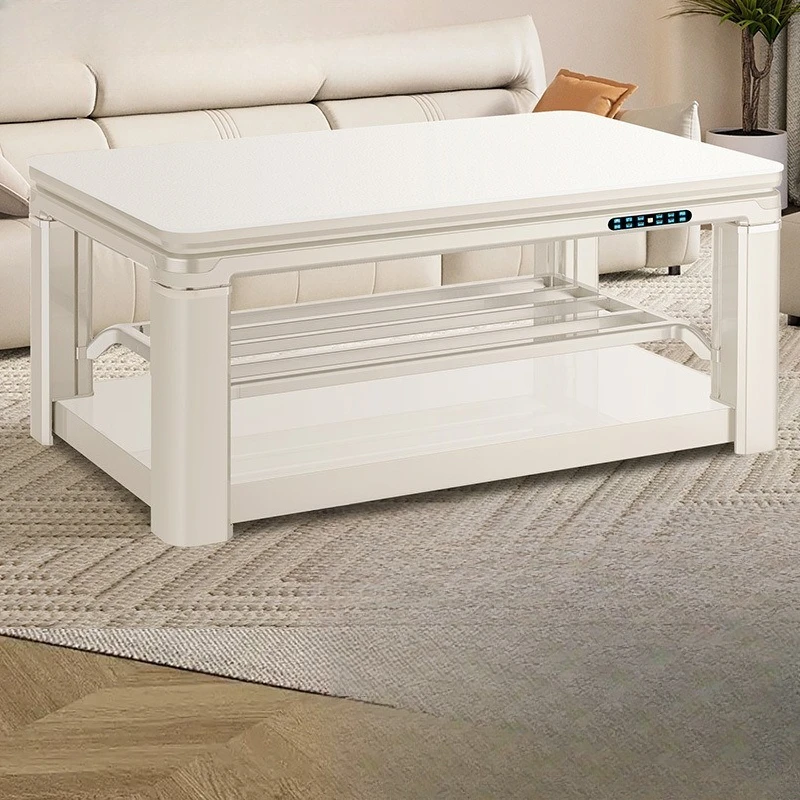 Heating table, household living room multi-functional fire table, coffee table electric heating table rectangular