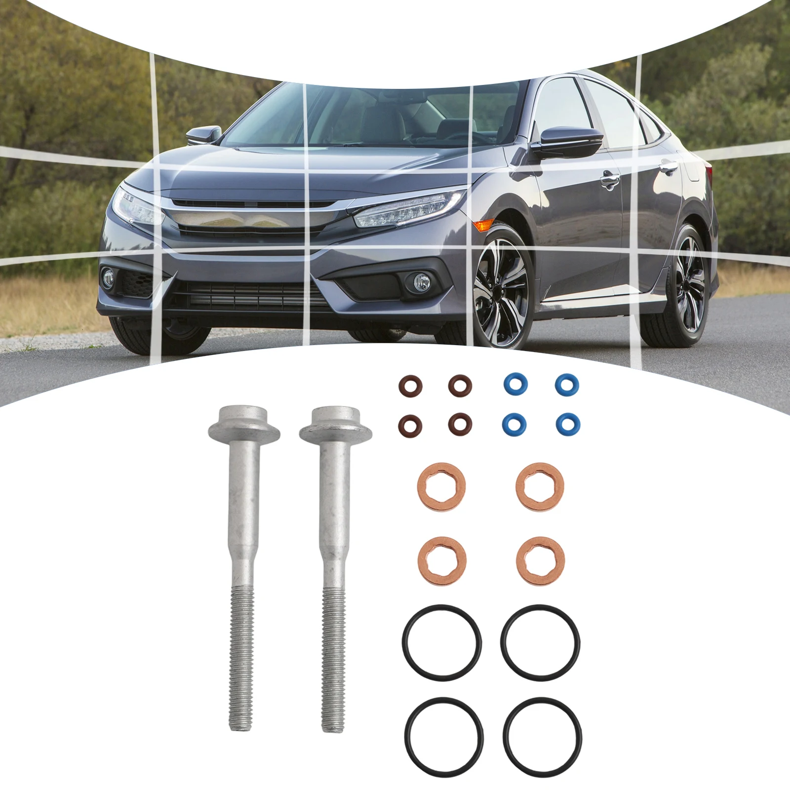 Seal and Bolt Kit for Fuel Injector Compatible with 03L130277B A2C59513554 883 670 Ideal for DIY and Professionals