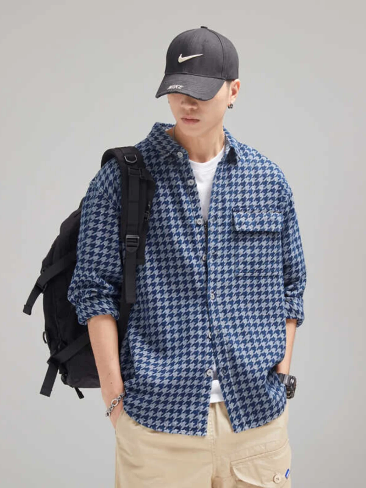 

Men's Plaid Long Sve irt Casual Thiened Breathable Busin Cotton Spring Autumn New Sle Faionable Ci Life