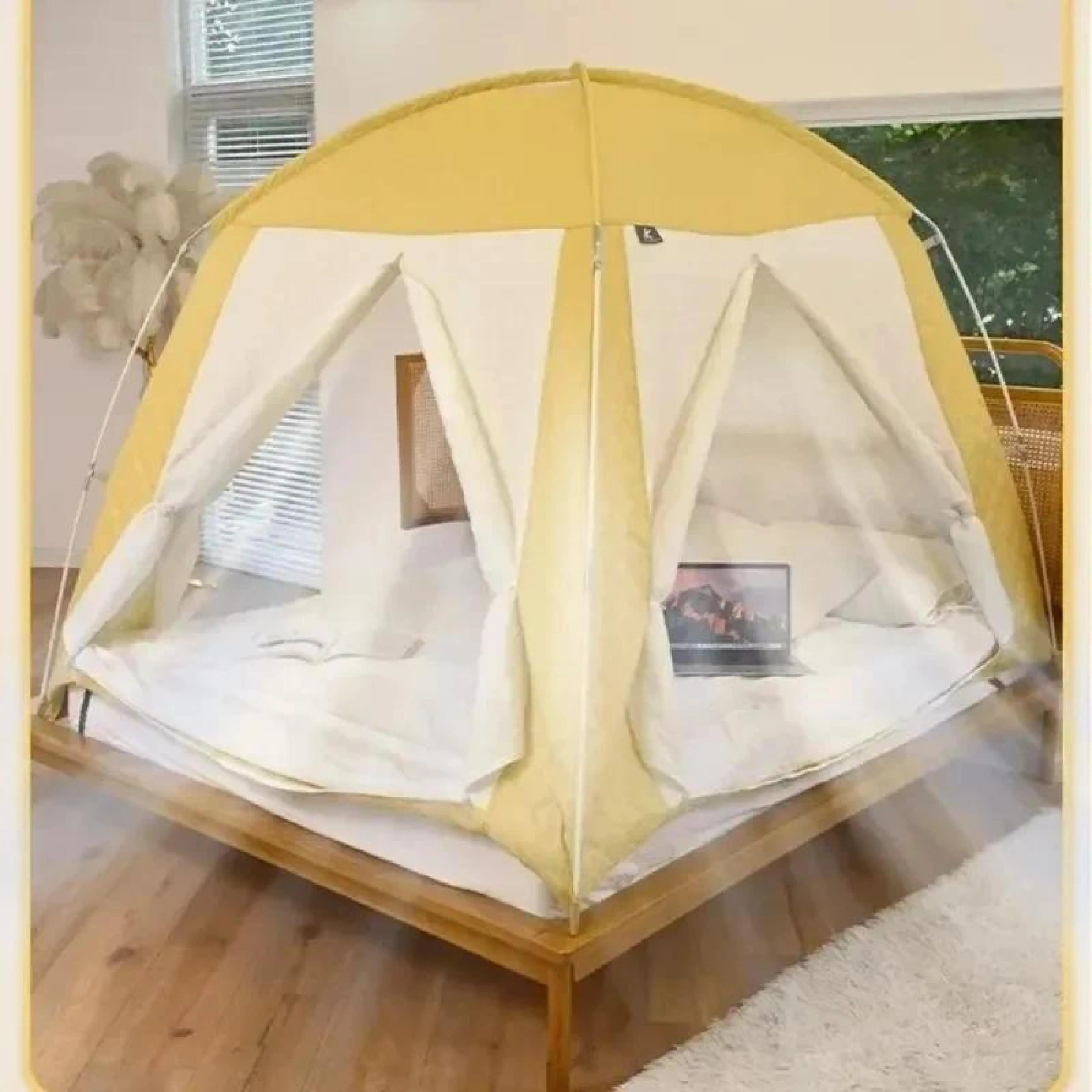 

Winter Indoor Household Bed Tent Outdoor Camping Autumn Fold Wind and Cold Resistance Thickened Adults & Children's Keep Warm