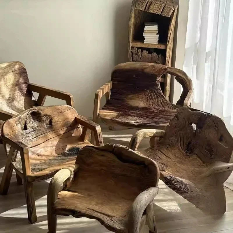 

Solid wood stool, outdoor balcony back chair, master recliner