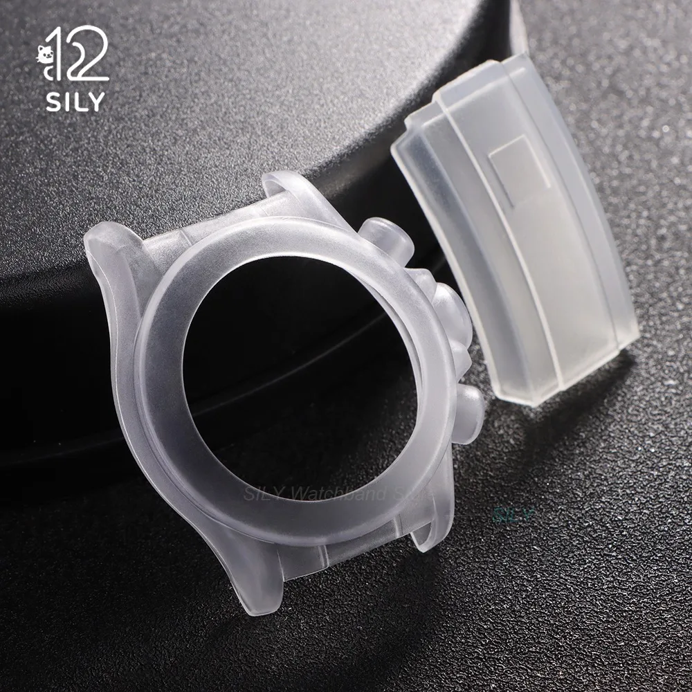 Watch Protective Case Transparent Scratch-proof Silicone Protactive Film for Rolex Water Ghost DayTona 40mm Watches Accessories