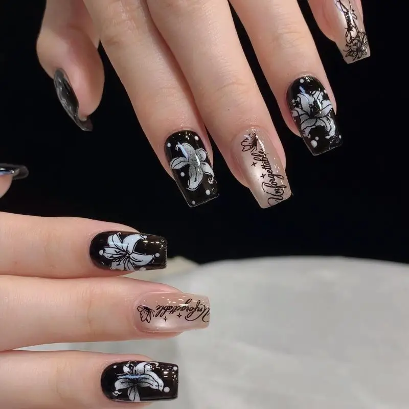 Nail Art Transferdruck Stahlplatte Blumen Schmetterling Schleife Nagelstempelplatte Nageldesign Schablonenwerkzeuge – Detail 3