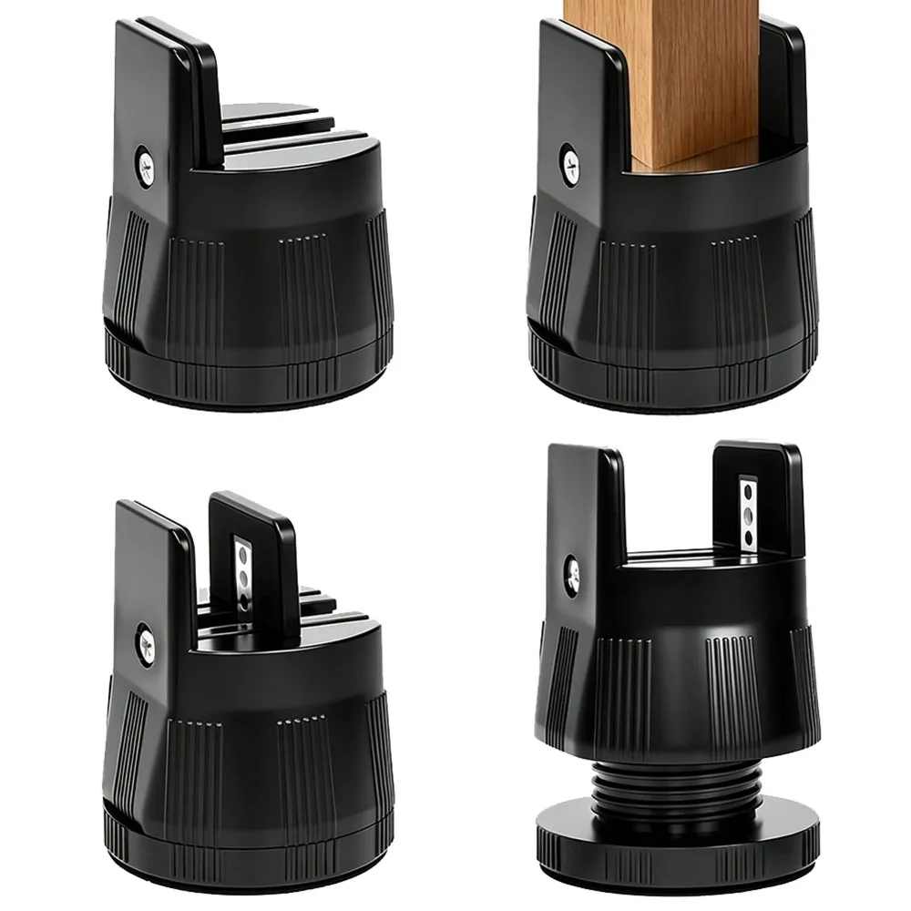 VEHO-4Pcs Adjustable Furniture Risers (2.36