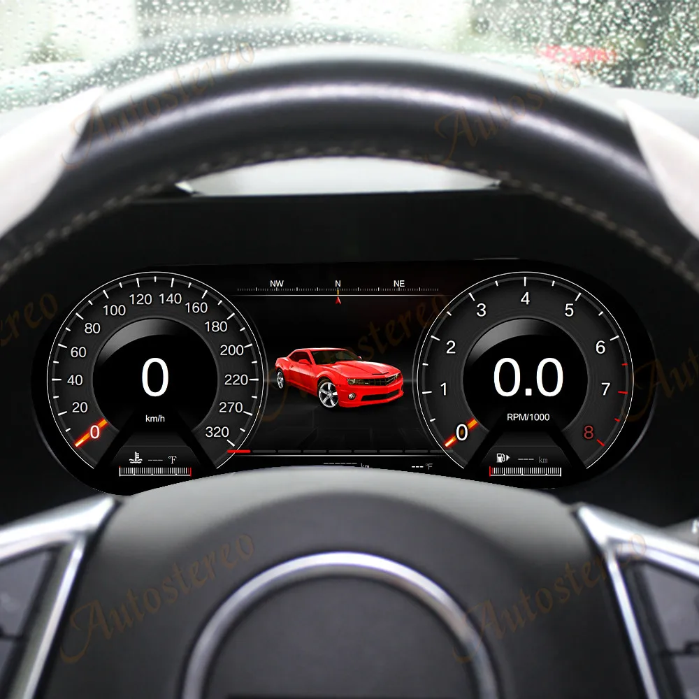 For Chevrolet Camaro 2016-2025 Car Digital Cluster LCD Instrument Odometer Screen Panel Car Multimedia Player Speed Meter