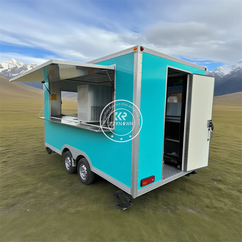 

Street Outdoor Catering Trailer Mobile Food Trailer Fully Equipped Concession Food Truck With Full Kitchen For Sale Usa