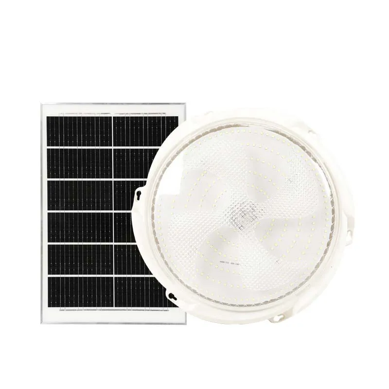 Lampa sufitowa LED solarna 25/40/60/80/100W, lampa solarna zewnętrzna wodoodporna z pilotem do ogrodu, przedpokoju, wnętrz, salonu — 2