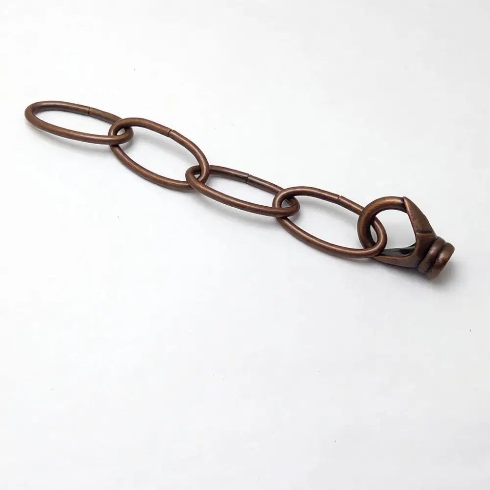 Vintage Iron Hanging Chain Bronze Finish Pendant Light Accessory Industrial Chandelier Fixture Support Decorative Link