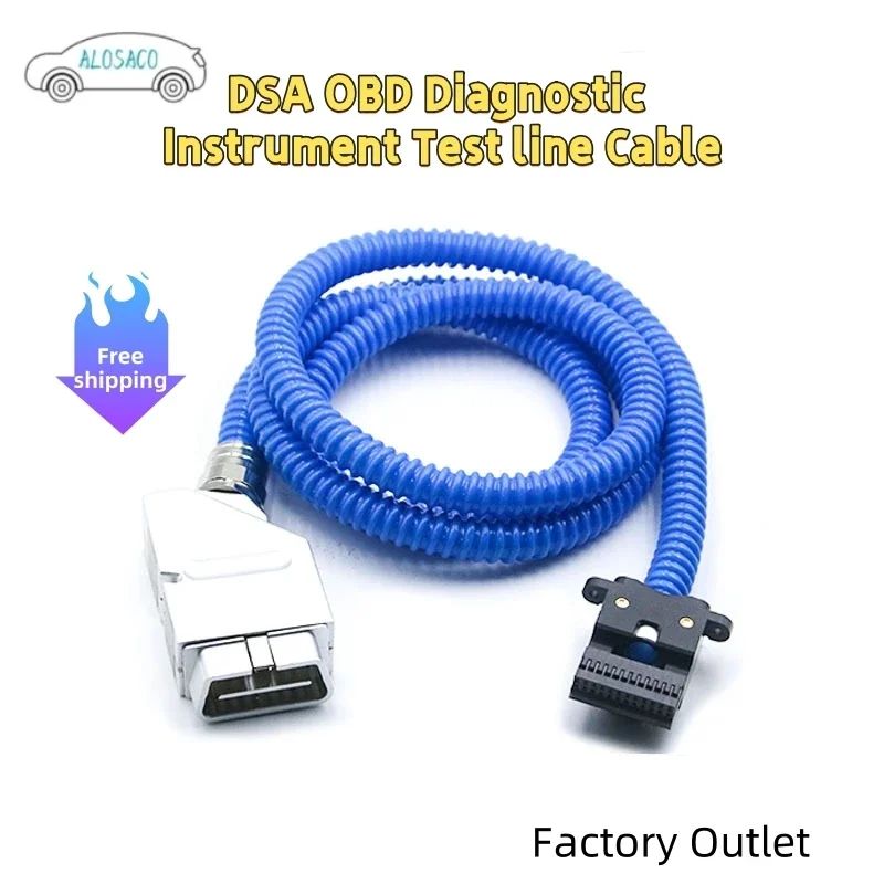 DSA Diagnostic Instrument Test Line Metal OBD Connection Line Male and Female Test Line, Revolving Extension Line MFT-DX2 Cable