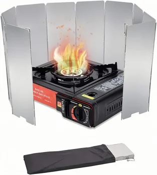Aluminum Camping Stove Windshield 1
