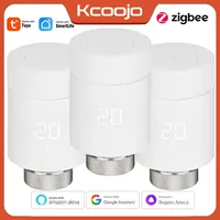 Tuya Smart Thermostatic Radiator Valve ZigBee Thermostat Radiator TRV Programmable Temperature Controller Home Work with Alexa