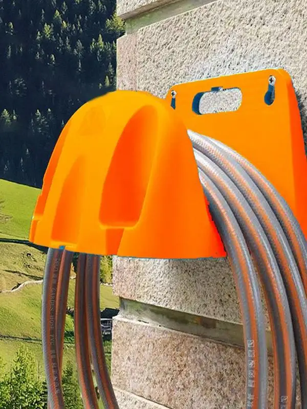 Garden Hose Holder Wall Mounted Durable Hose Hooks Hose Rack Heavy Duty Water Hose Holders for Outside Hose Storage Reel Durable