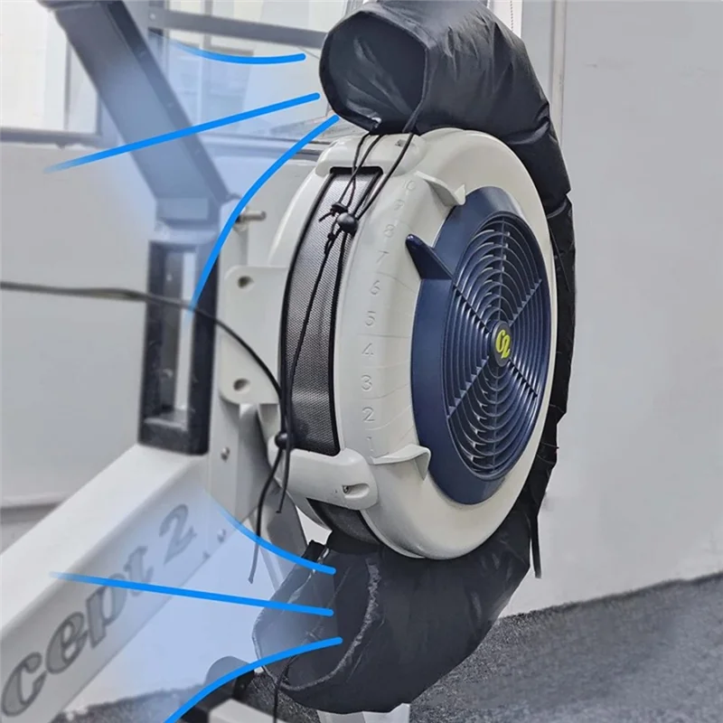 AEF6-For Concept 2 Rowing Machine Rowing Fan Bag (Airflow Directing Cooling Cover)