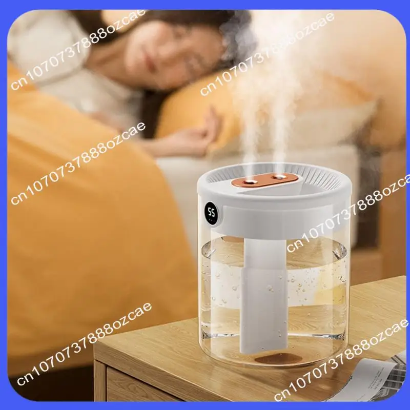 A26P H2O مرطب الهواء سعة 2L فوهة مزدوجة مع شاشة LCD للرطوبة موزع الزيوت العطرية المحمولة USB سهلة التركيب Gre