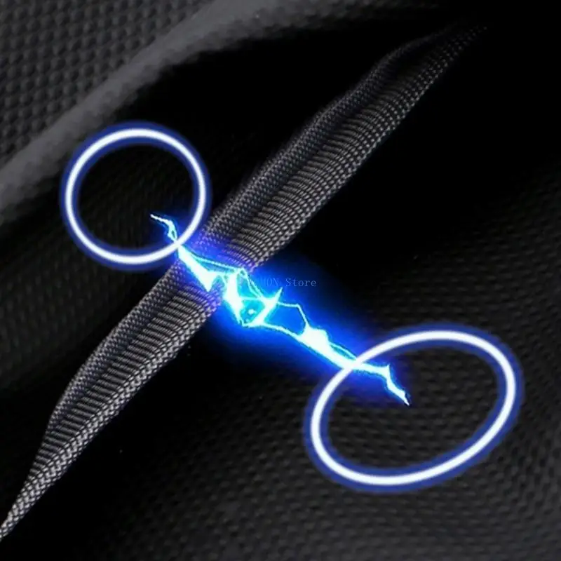 D0UD Mens Shoulder Sling Bag Large Capacity Crossbody Chest Bag Backpack with Earphone Hole Casual Waterproof Travel Purse