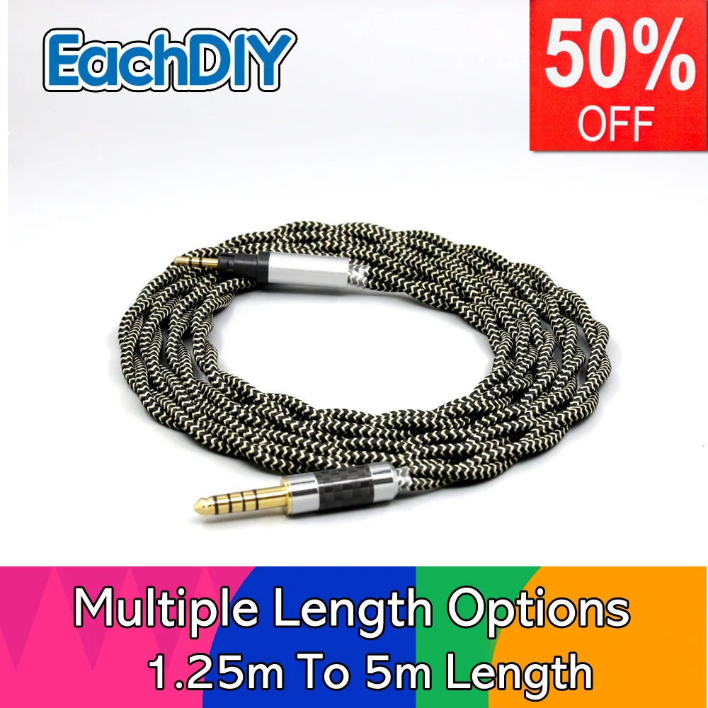 

2 Core 2.8mm Litz OFC Earphone Braided Sleeve Cable For Austrian Audio Hi-X15 Hi-X65 Hi-X50 X55 Headphone LN008971