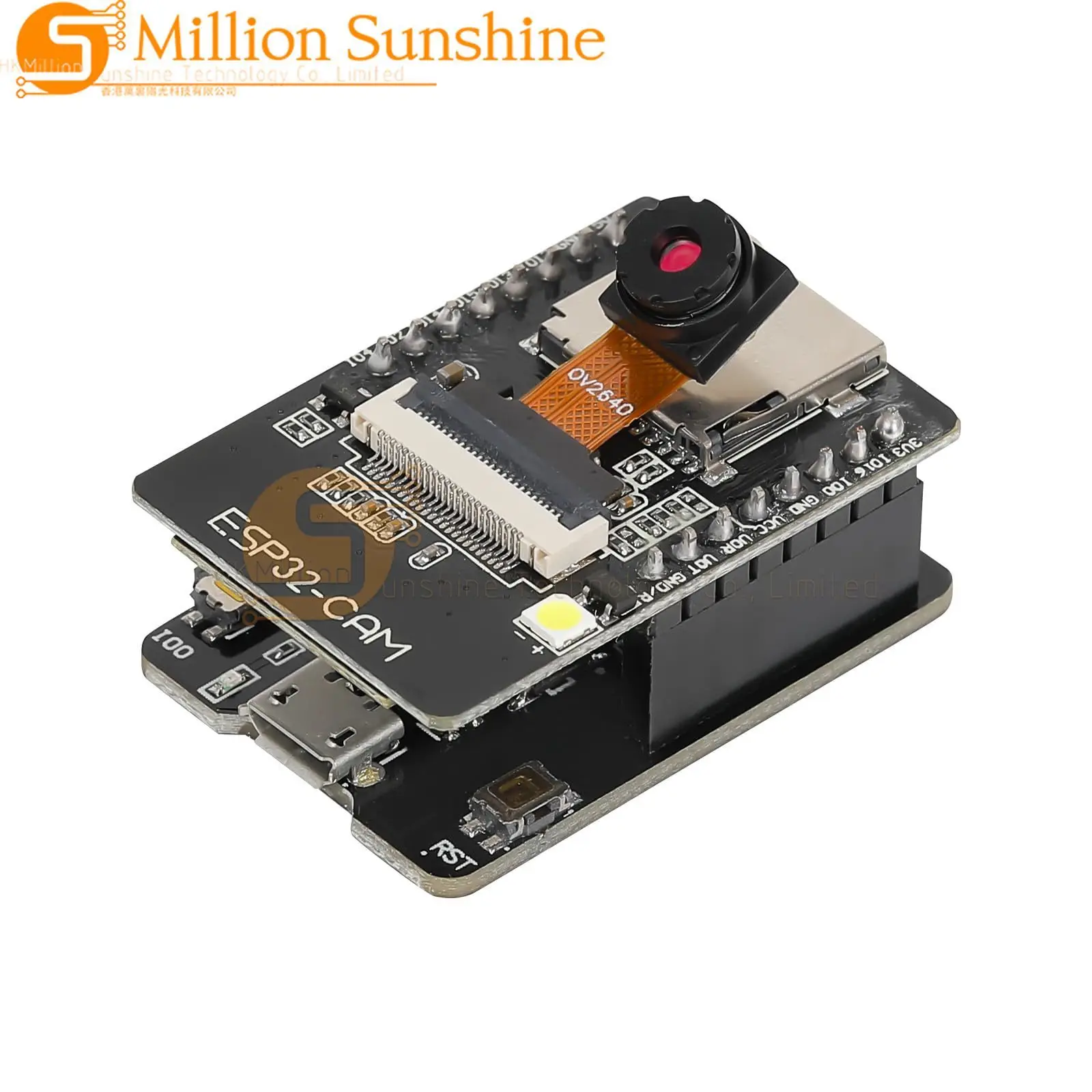 ESP32-CAM-MB  Aideepen ESP32-CAM W BT Board ESP32-CAM-MB Micro USB to Serial Port CH-340G with OV2640 2MP Camera Module