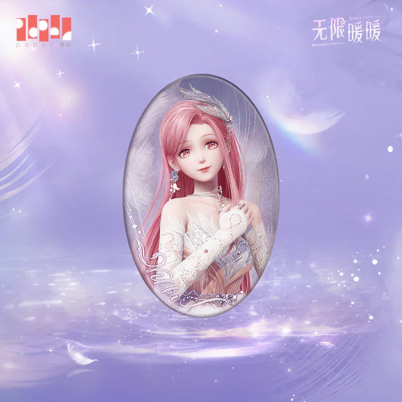 Official Infinity Nikki Cosplay Cartoon characters from video games Nikki 90MM Tinplate badges Halloween presents