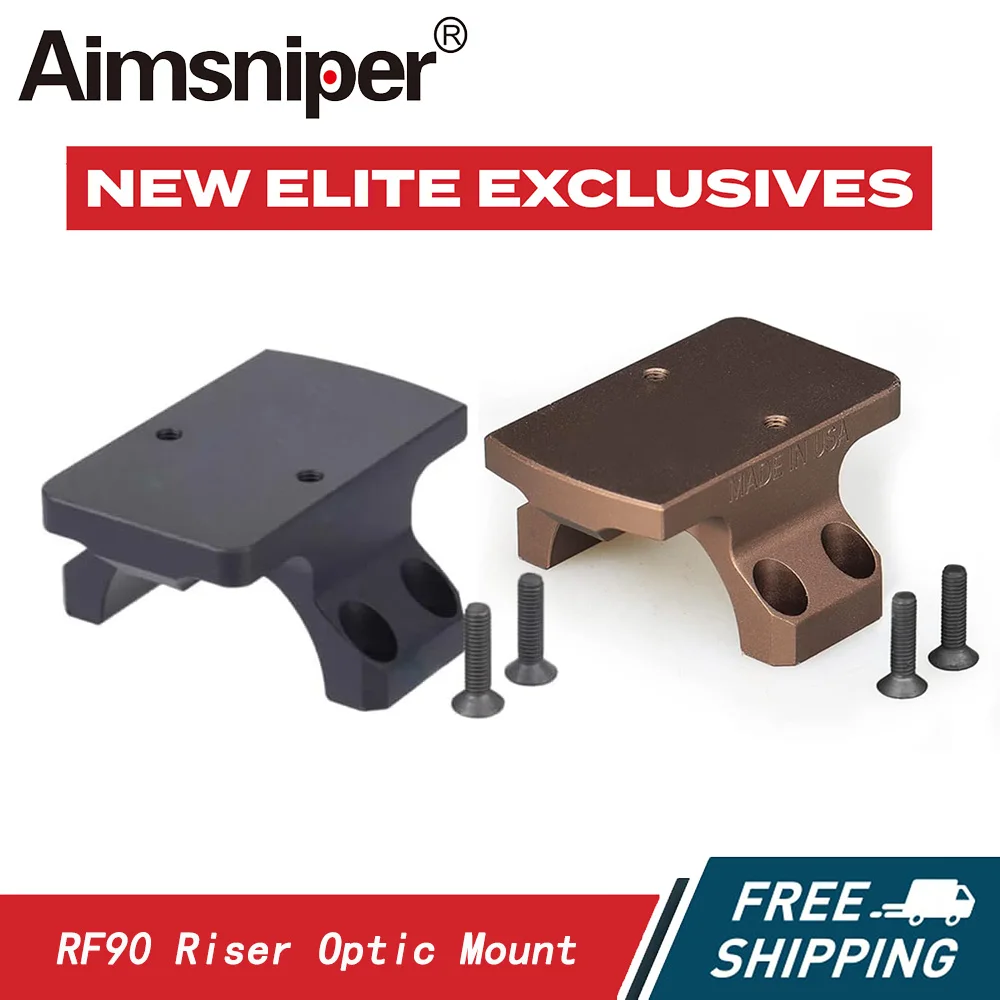 RF 90° Scope Mount Base Compatible with RMR Red Dot Sight,Rep Style Riser Optic Mount Fit 1-6x24 30MM Riflescope Rings Mount