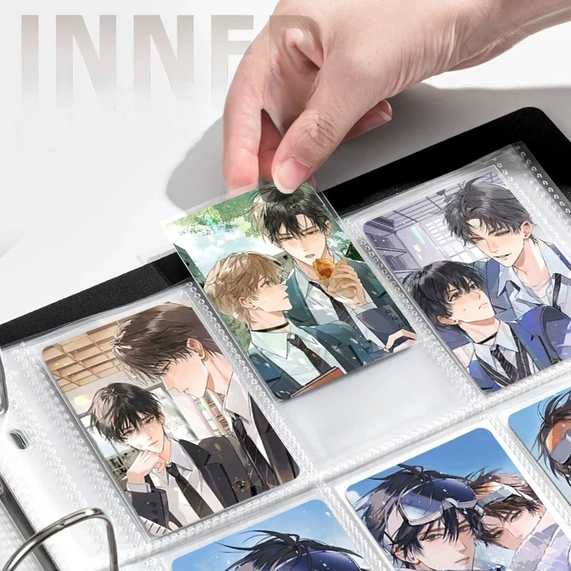 SINGBA 20 Silk Thickened A4 Binder Card Sleeves 1/2/4/6/9 Pocket Photo Album for Photocard Polaroid Ticket Poster Album Refill