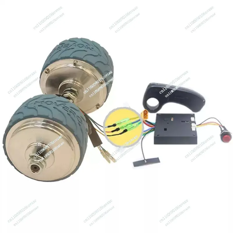 4 inch toothed reduction brushless motor 116 arc pattern DC motor wheel hub low speed large torque rail push food cart