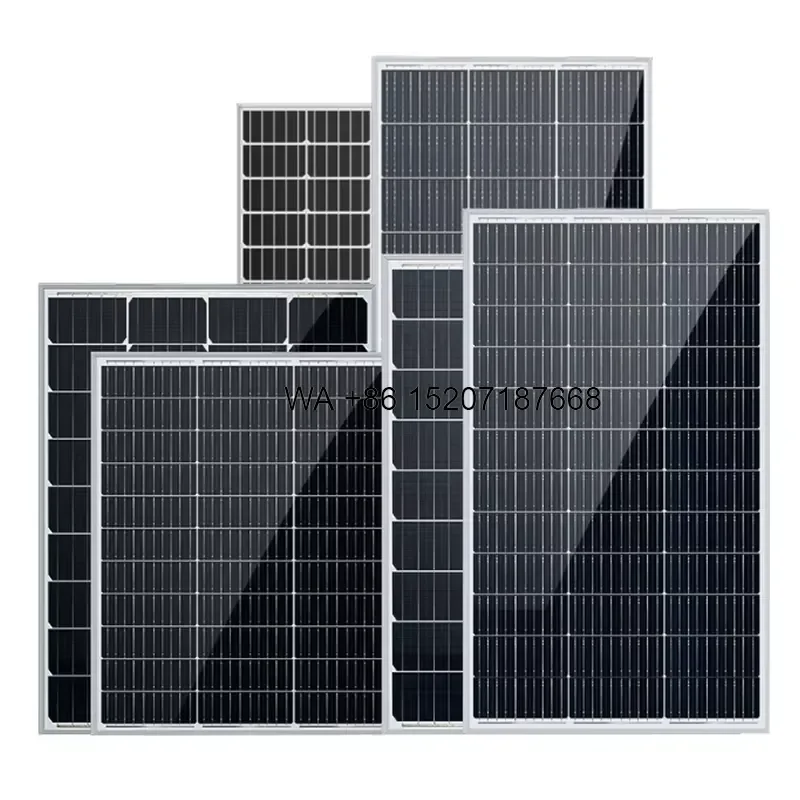 Wmwmnu 500W 1000W Agricultural Solar Irrigation Kit Water Pump PV Panel 12V 24V Off Grid Monitoring System for Farmland Use