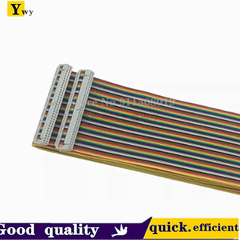 Test machine cable 64P test fixture rainbow cable 64pin 2.54mm spacing fc plug connection cable can be customized  0.3M-3Meters