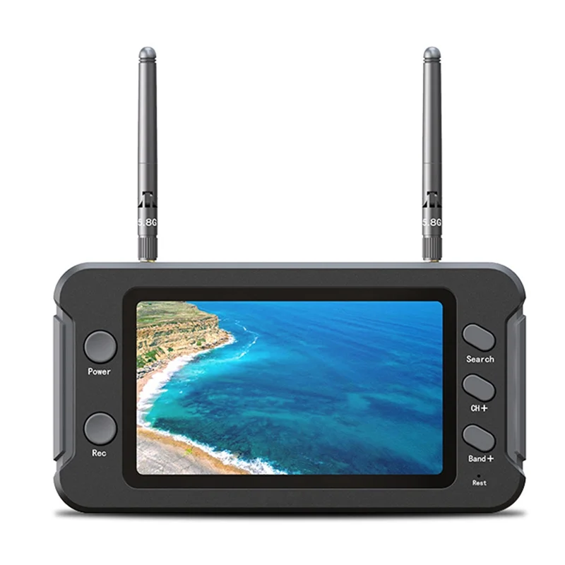 شاشة B27B FPV شاشة LCD 5.8G للبحث التلقائي وتسجيل الفيديو 4.3 بوصة RC FPV Multicopter #5