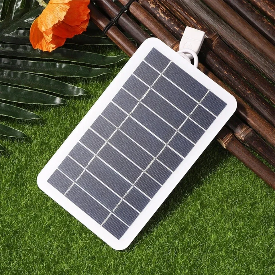 HTMCK Portable 2W 5V Solar Panel Mini Outdoor Solar Charger For Fast Phone Charging Power Bank Camping Hiking