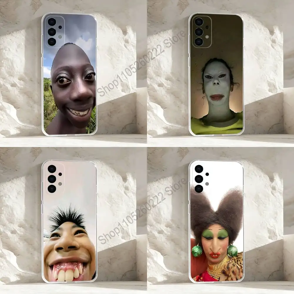 

Ugly Man Funny meme Phone Case For Samsung S24,S25,S30,S23,S21,S22,S20,S10,5G,FE,lite,PIus,Ultra Clear Transparent Cover