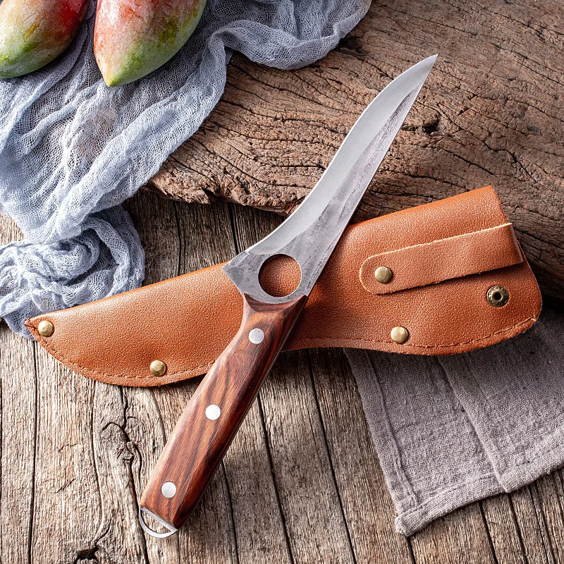 Forged Boning Knife Butcher Knife Kitchen Stainless Steel Meat Chopping Knife Serbian Chef Slicing Cutter Knife Cooking Tools