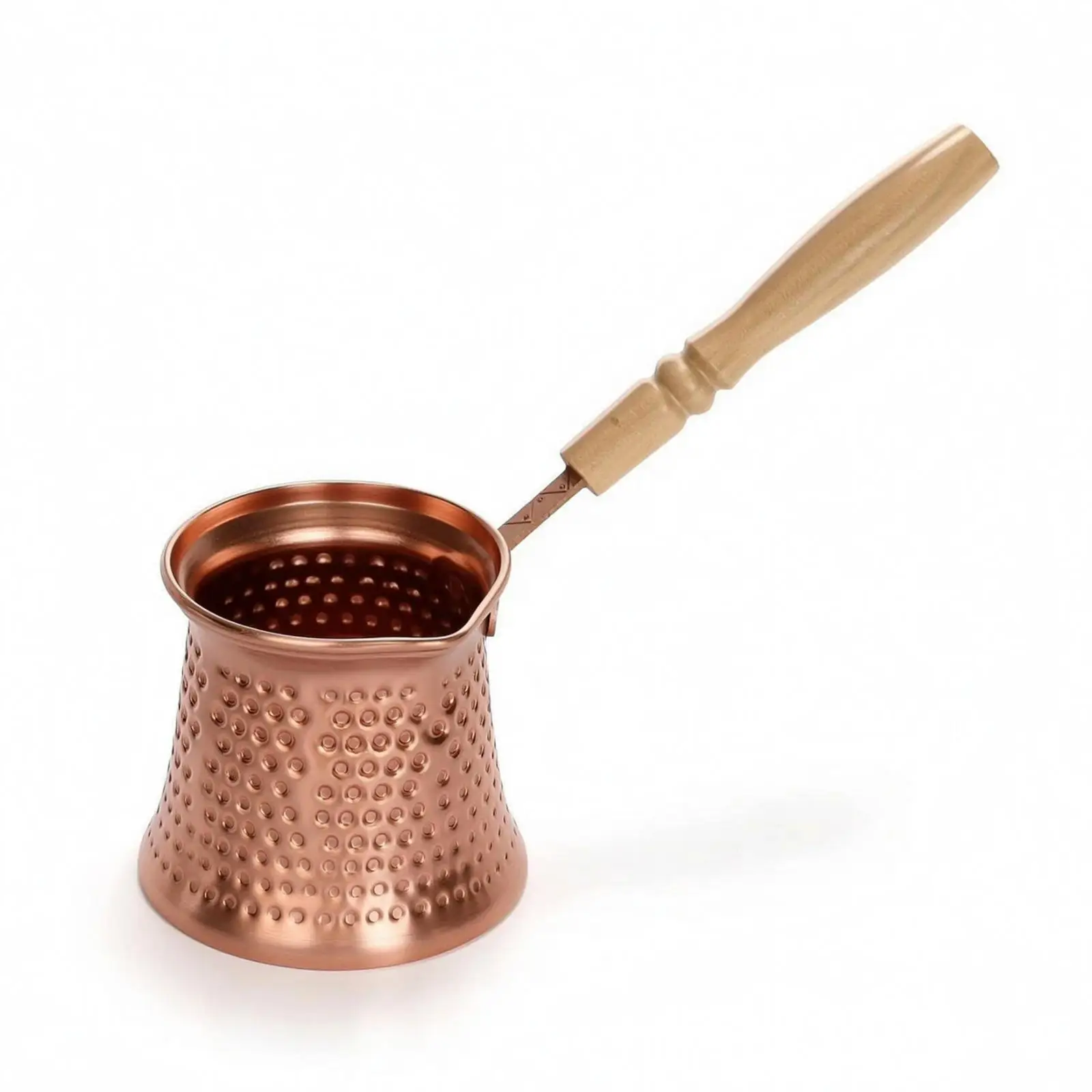 Turkish Coffee Pot Hammered Ibrik Stovetop for Home Baristas