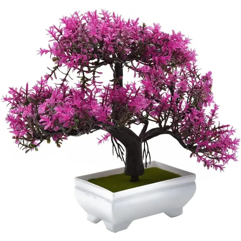 

Artificial Plants Bonsai Fake Plant Flowers Potted Ornaments For Table Home Hotel Room Decoration Garden Decor Small Tree Pot